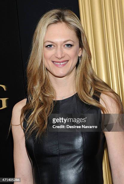 Actress Marin Ireland attends the New York special screening of 'Far From The Madding Crowd' at The Paris Theatre on April 27, 2015 in New York City.