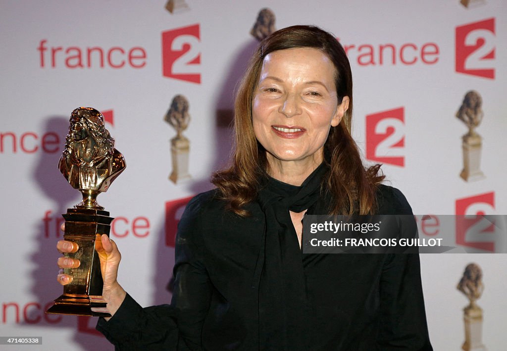 Dominique Reymond Swiss actress Dominique Reymond, poses after being awarded as best ...