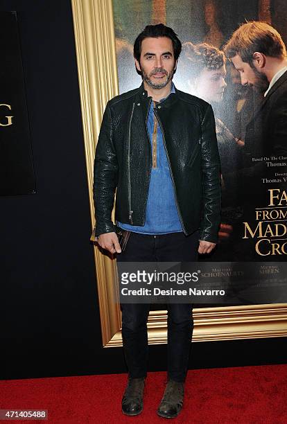 Designer Yigal Azrouel attends the New York special screening of 'Far From The Madding Crowd' at The Paris Theatre on April 27, 2015 in New York City.