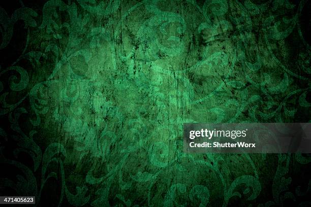 forrest verde fundo vitoriano - fundo verde imagens e fotografias de stock