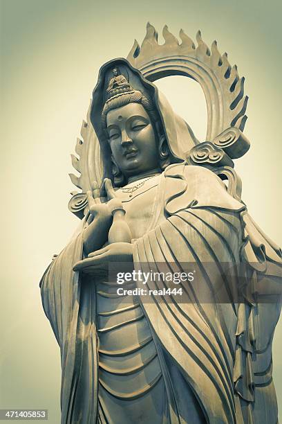 guan yin (a deusa da misericórdia) - guanyin bodhisattva imagens e fotografias de stock