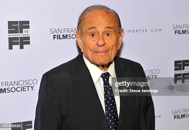 Maurice Kanbar attends the Film Society Awards Night at the 58th San Francisco International Film Festival at The Armory on April 27, 2015 in San...