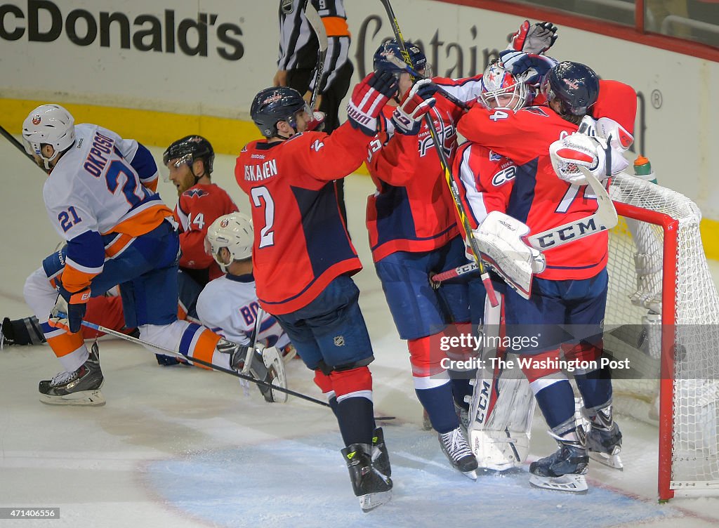 The New York Islanders play the Washington Capitals