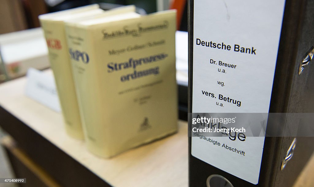 Deutsche Bank Co-CEO Fitschen Court Trial Begins In Munich