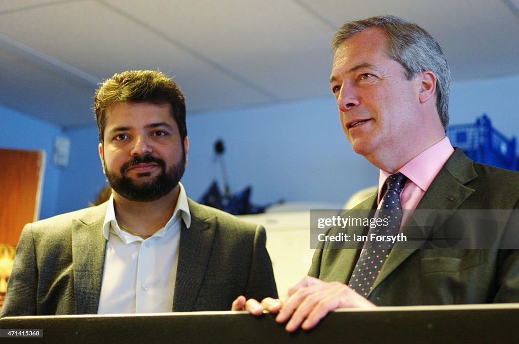 Nigel Farage Visits Hartlepool On The Campaign Trail