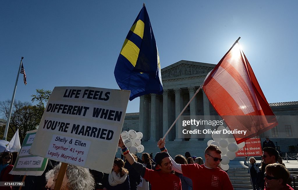 Supreme Court Hears Arguments In Historic Marriage Equality Case