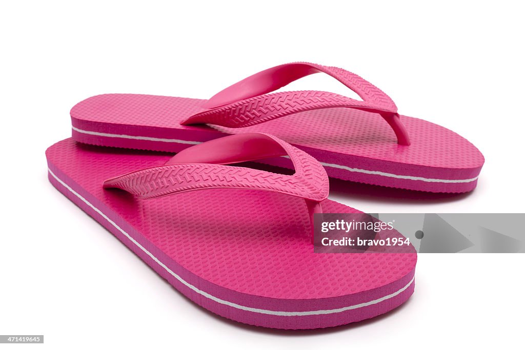 Red Flipflop High-Res Stock Photo - Getty Images