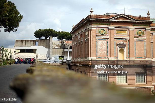 General view of the Vatican Museum seen from the Vatican Gardens during the Seminar 'Protect the Earth, Dignify Humanity' Workshopat the Pontifical...