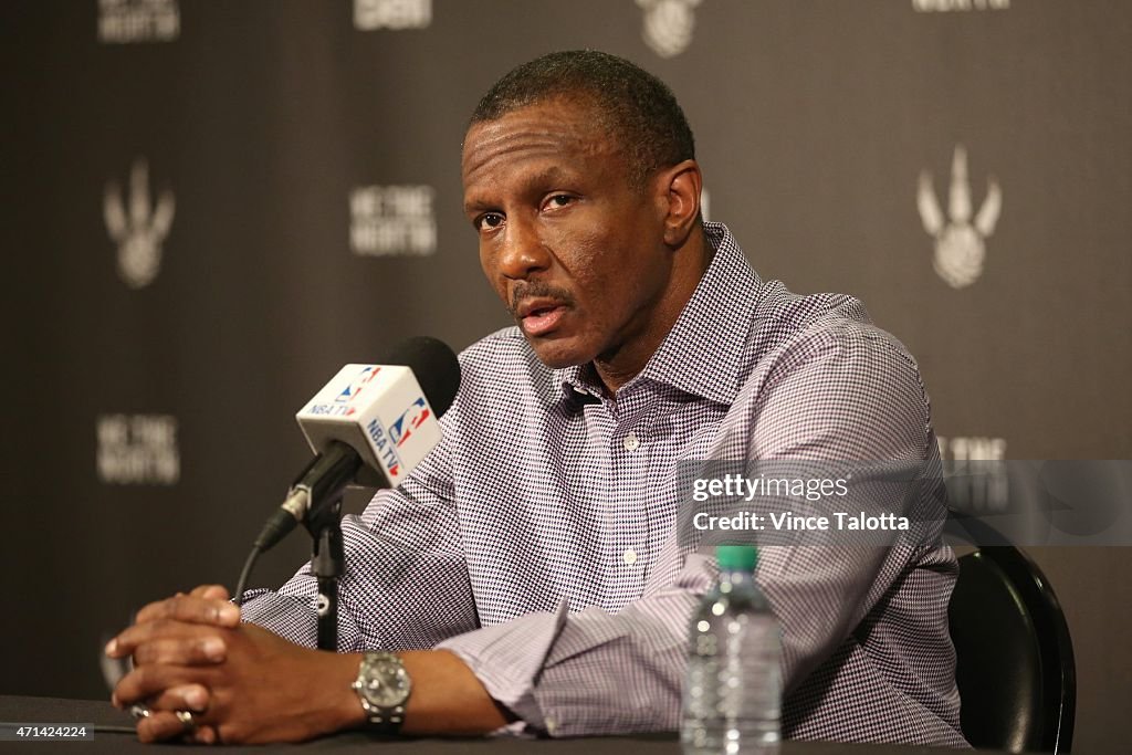 Dwayne Casey At Press Conference After Toronto Raptors Are Eliminated From Playoffs