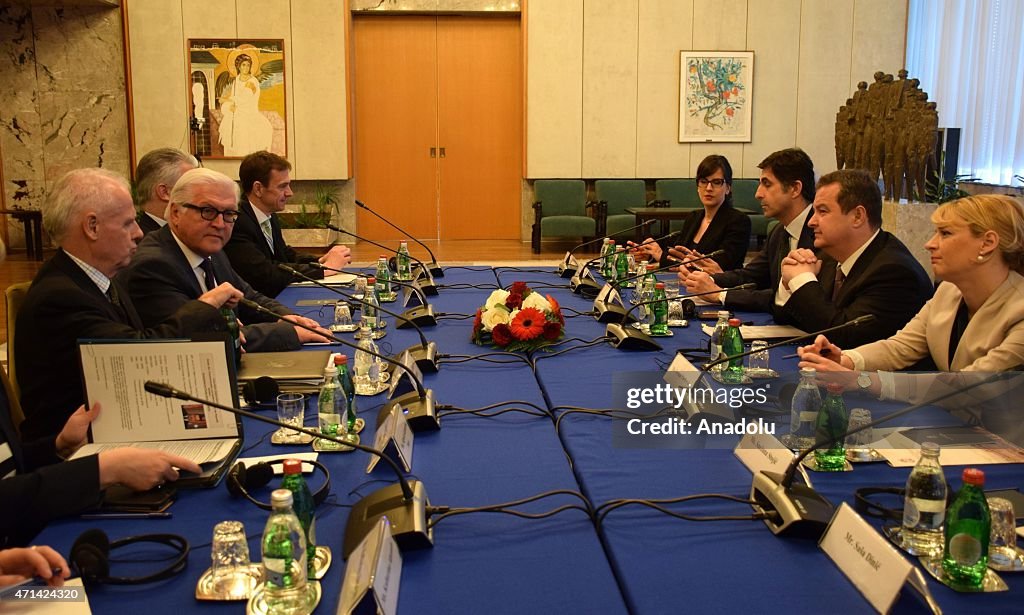 German FM Frank-Walter Steinmeier in Serbia