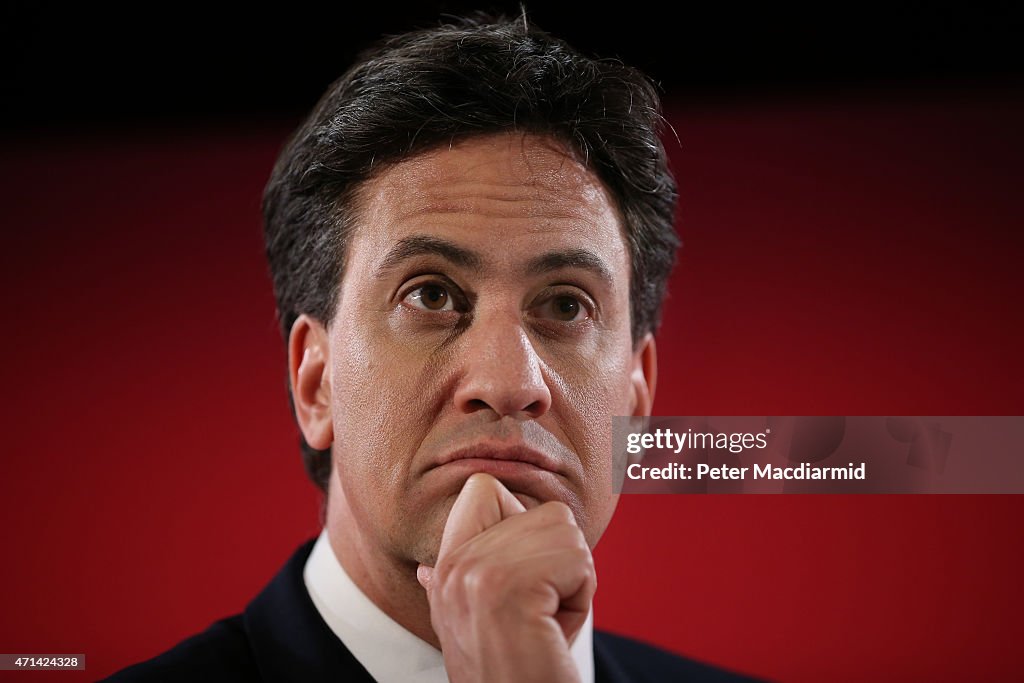 Ed Miliband Campaigns In Wales