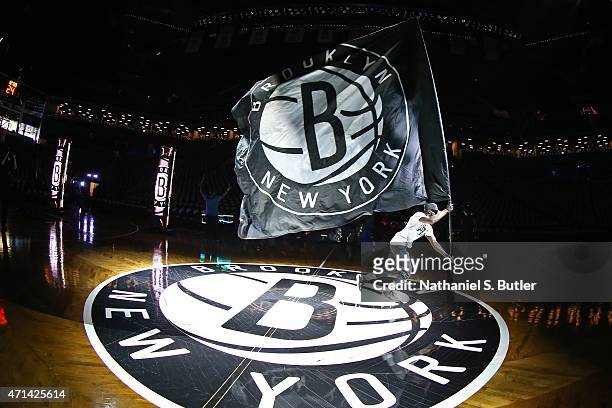 General view of the arena before the Brooklyn Nets play against the Atlanta Hawks in Game Three of the Eastern Conference Quarterfinals during the...