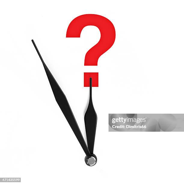 clock hands: question mark - quiz time stock pictures, royalty-free photos & images