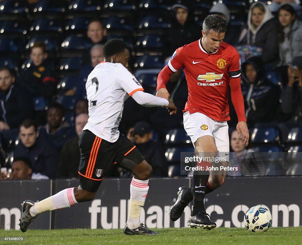 Fulham v Manchester United: Barclays U21 Premier League