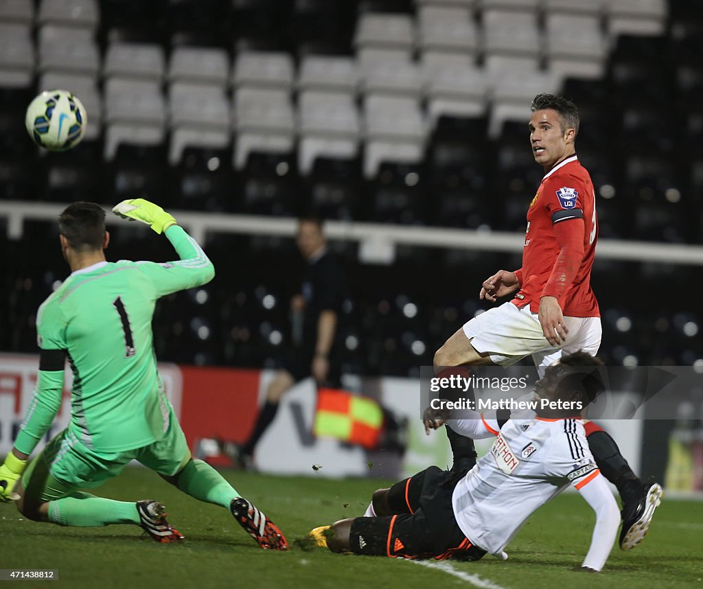 Fulham v Manchester United: Barclays U21 Premier League