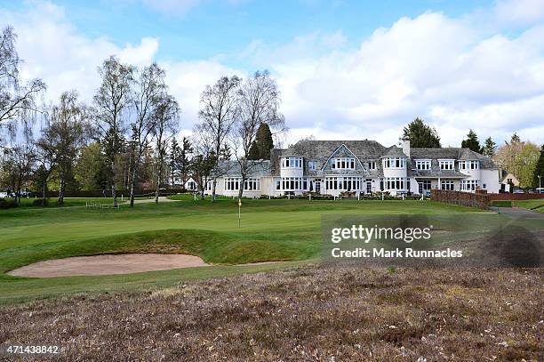 The clubhouse at Blairgowrie Golf Club during the Titleist & FootJoy PGA Professional Championship - Scottish Qualifier on April 28, 2015 in...