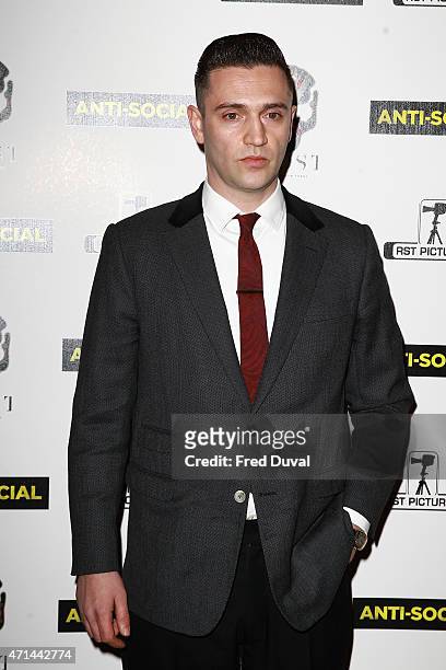 Reg Traviss attends the 'Anti-Social' UK premiere at Cineworld Cinemas on April 28, 2015 in London, England.