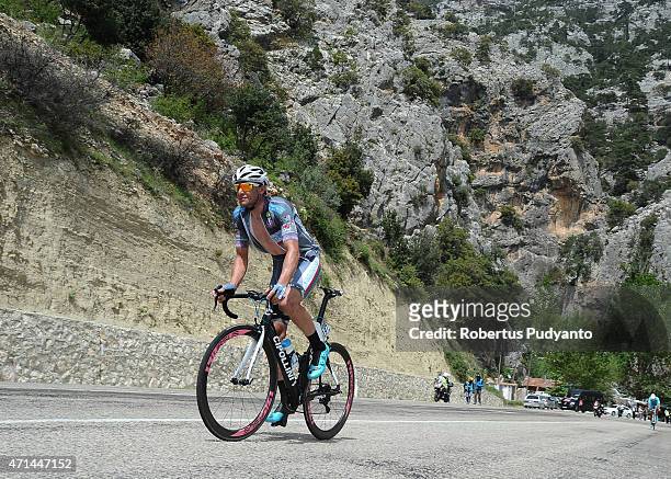 Alessandro Petacchi of Southeast Team competes during Stage 3 of the 51st Presidential Cycling Tour of Turkey 2015, Kemer - Elmali on April 28, 2015...
