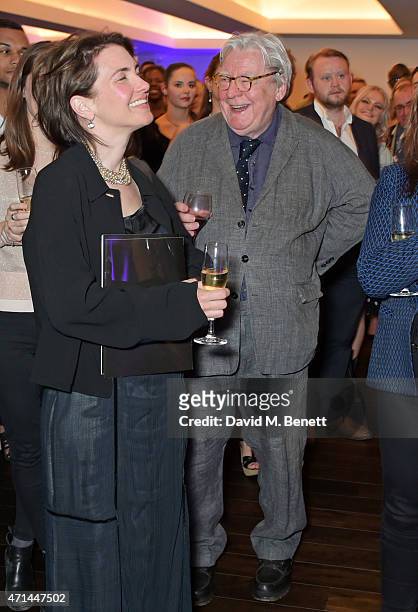 Sir Alan Parker and Lisa Moran attend the opening of the Lyric Hammersmith's Reuben Foundation Wing and "Bugsy Malone" at the Lyric Hammersmith on...