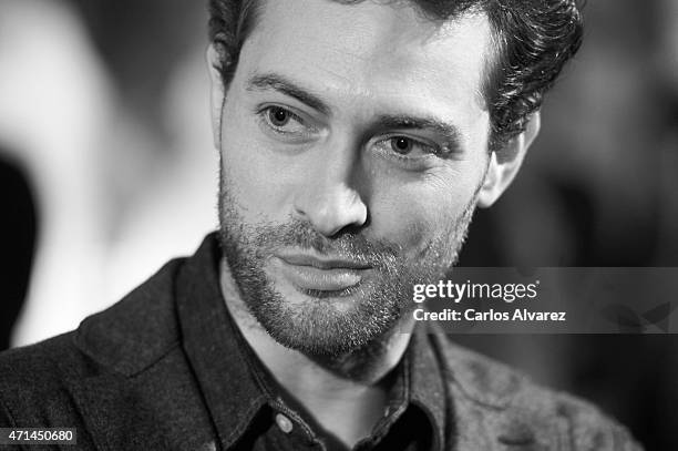 Spanish actor Peter Vives attends "Game of Thrones" exhibition photoccall at the Matadero cultural center on April 28, 2015 in Madrid, Spain.