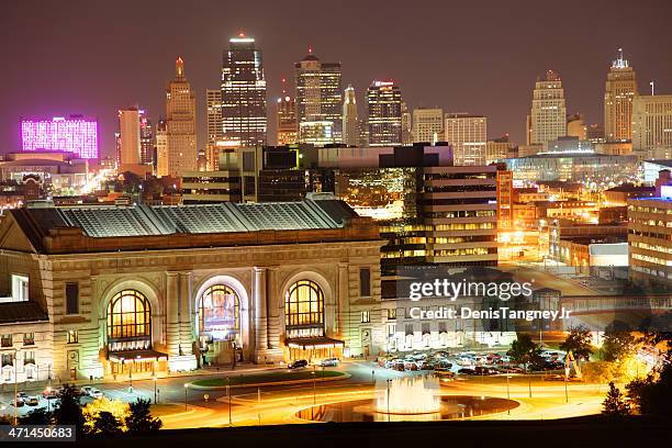 ミズーリ州カンザスシティー - kansas city skyline ストックフォトと画像