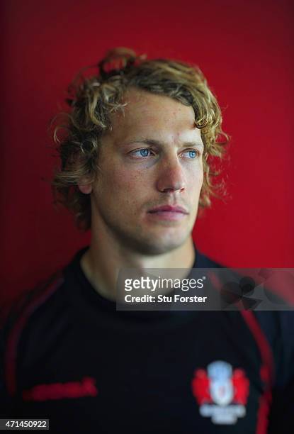 Gloucester centre Billy Twelvetrees pictured after Gloucester Rugby open training ahead of their European Challenge Cup final against Edinburgh on...