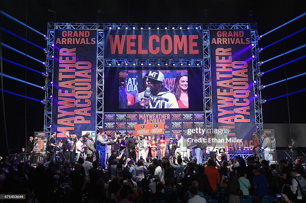 Floyd Mayweather Jr. v Manny Pacquiao - Mayweather Arrival