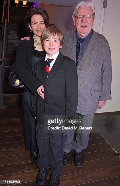 Lisa Moran , Sir Alan Parker and son attend the opening of the Lyric Hammersmith's Reuben Foundation Wing and "Bugsy Malone" at the Lyric Hammersmith...