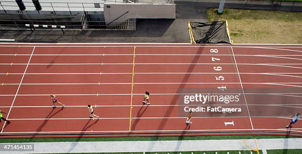 runners training - sprinting stock pictures, royalty-free photos & images