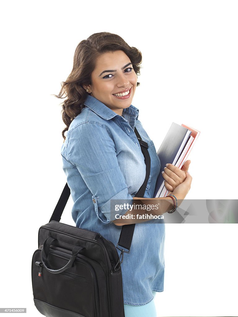 Young Female Teen Student