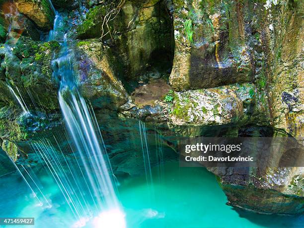 soca river falls - slovenia soca stock pictures, royalty-free photos & images