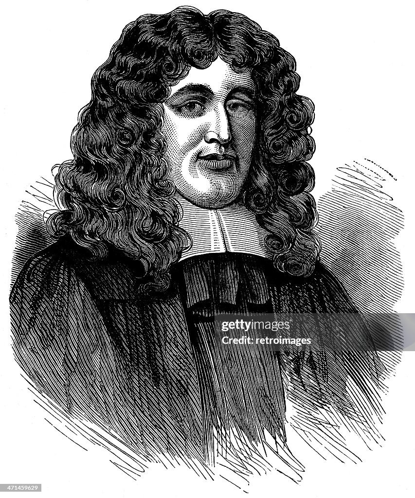Portrait Of 17th Century Popish Plot Conspirator Titus Oates High-Res ...