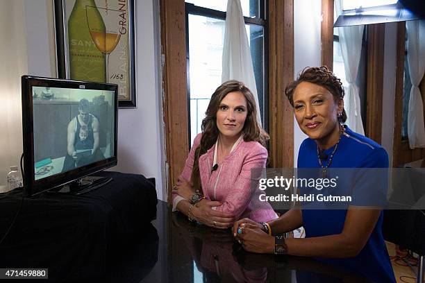 Walt Disney Television via Getty Images NEWS EXCLUSIVE - Robin Roberts talks to Taya Kyle, widow of decorated US Navy Seal, "American Sniper," Chris...