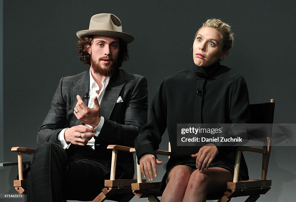 Apple Store Soho Presents Meet The Actor: Elizabeth Olsen And Aaron Taylor-Johnson, "Age of Ultron"