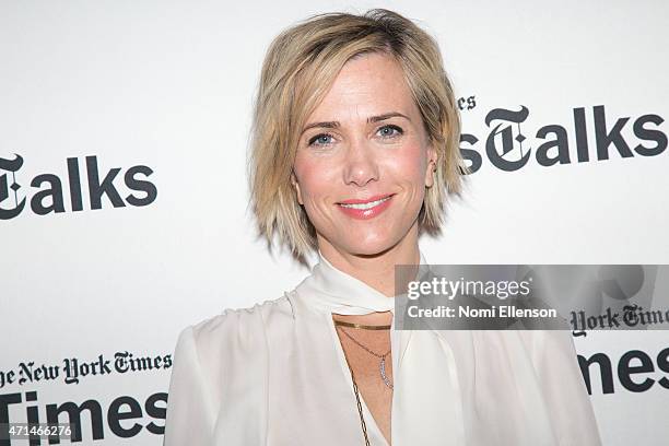 Kristen Wiig attends TimesTalks Presents An Evening With Kristen Wiig And Shira Piven at Times Center on April 28, 2015 in New York City.