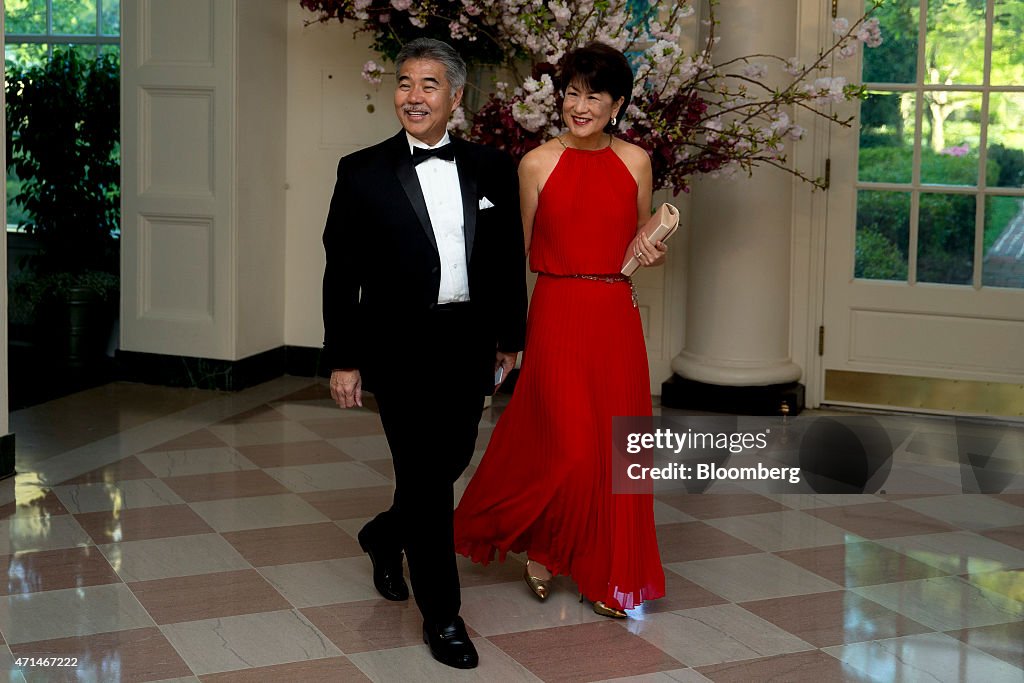 Guests Arrive For A State Dinner In Honor Of Japan's Prime Minister Shinzo Abe