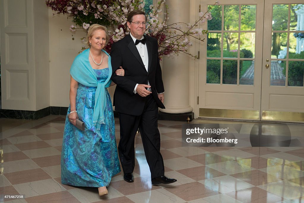 Guests Arrive For A State Dinner In Honor Of Japan's Prime Minister Shinzo Abe