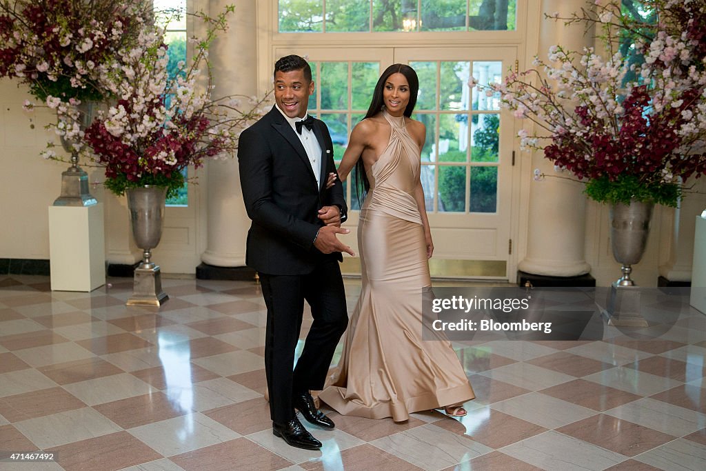 Guests Arrive For A State Dinner In Honor Of Japan's Prime Minister Shinzo Abe