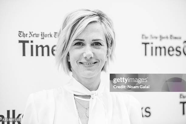 Actress Kristen Wiig attends TimesTalks presents an evening with Kristen Wiig and Shira Piven at The TimesCenter on April 28, 2015 in New York City.