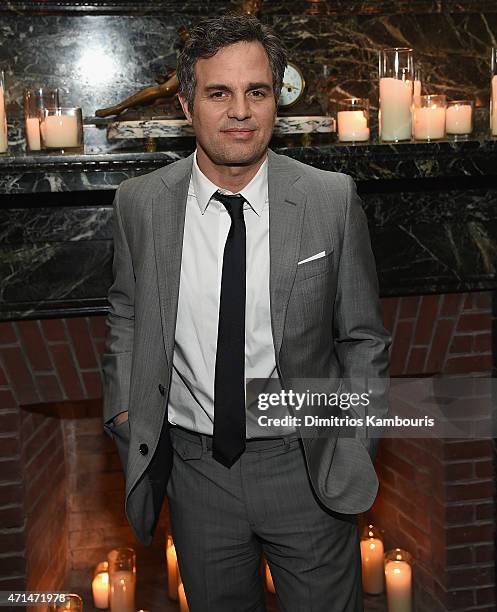 Mark Ruffalo attends the after party of Marvel's "Avengers: Age Of Ultron" screening hosted by The Cinema Society and Audi at The New York Edition on...