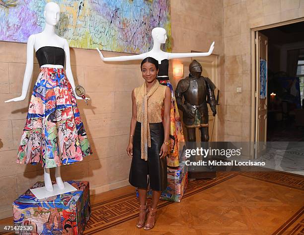Genevieve Jones attends the alice + olivia by Stacey Bendet and the CFDA celebration of the alice + olivia and Domingo Zapata collaboration on April...