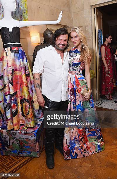 Domingo Zapata and Brittany Christian attend the alice + olivia by Stacey Bendet and the CFDA celebration of the alice + olivia and Domingo Zapata...