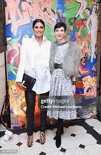 Designer Rachel Roy and Amy Fine Collins attend the alice + olivia by Stacey Bendet and the CFDA celebration of the alice + olivia and Domingo Zapata...