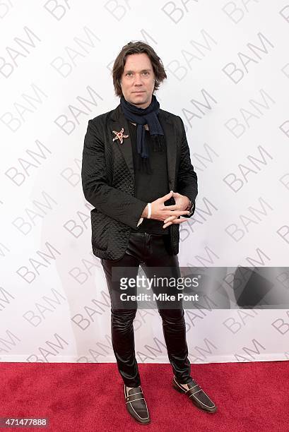 Singer/Songwriter Rufus Wainwright attends the 2015 Karen Gala at the Duggal Greenhouse on April 28, 2015 in New York City.