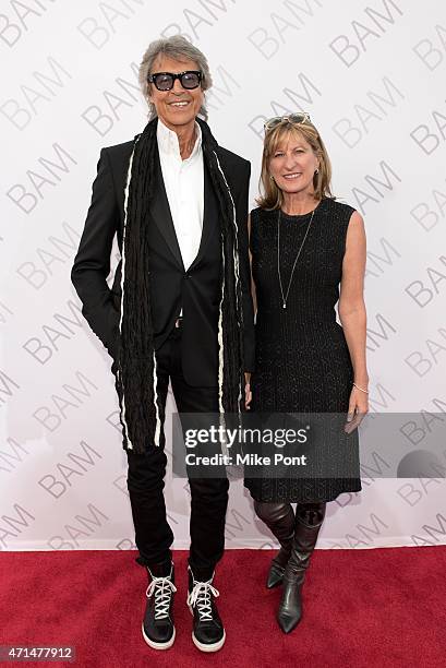 Actor Tommy Tune and Jeanne Donovan Fisher attend the 2015 Karen Gala at the Duggal Greenhouse on April 28, 2015 in New York City.