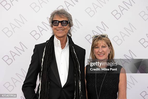 Actor Tommy Tune and Jeanne Donovan Fisher attend the 2015 Karen Gala at the Duggal Greenhouse on April 28, 2015 in New York City.