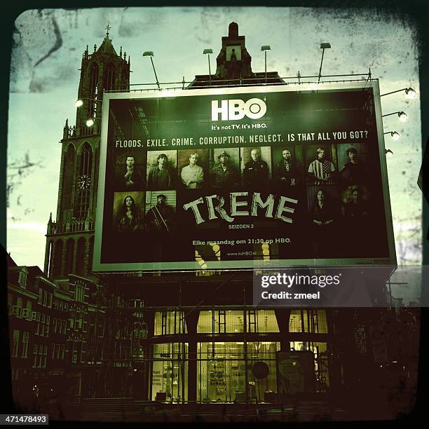 giant hbo treme advertisement - treme television show stock pictures, royalty-free photos & images