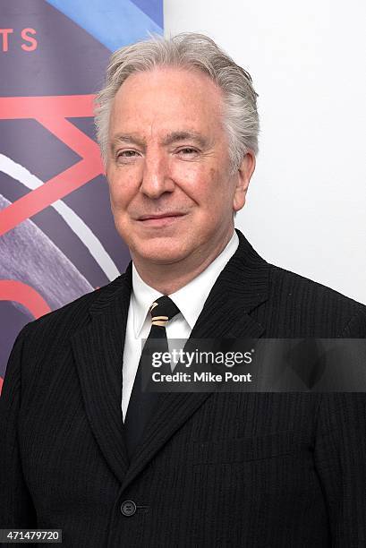 Actor Alan Rickman attends the 2015 Karen Gala at BAM Howard Gilman Opera House on April 28, 2015 in New York City.