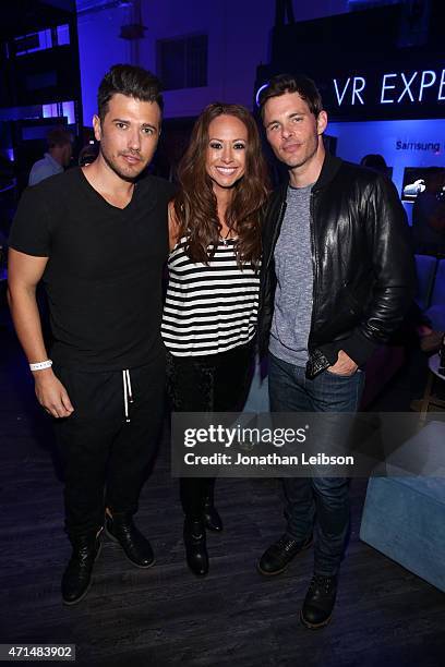 Actor James Marsden and guests attend the Samsung Studio LA Launch Event across from the Grove on April 28, 2015 in Los Angeles, California.