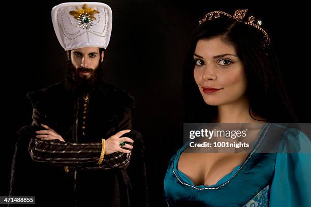 il sultano ottomano e la principessa - solimano il magnifico foto e immagini stock